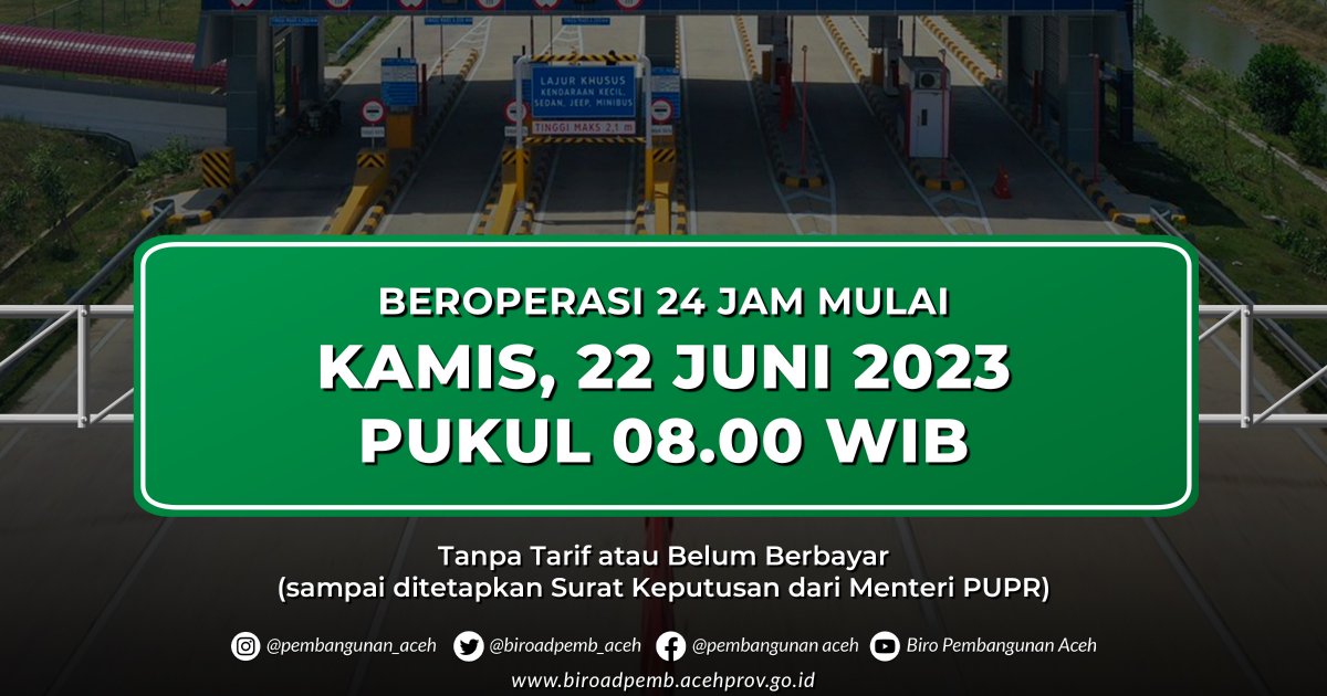 Operasional Tol 22 Juni 20231