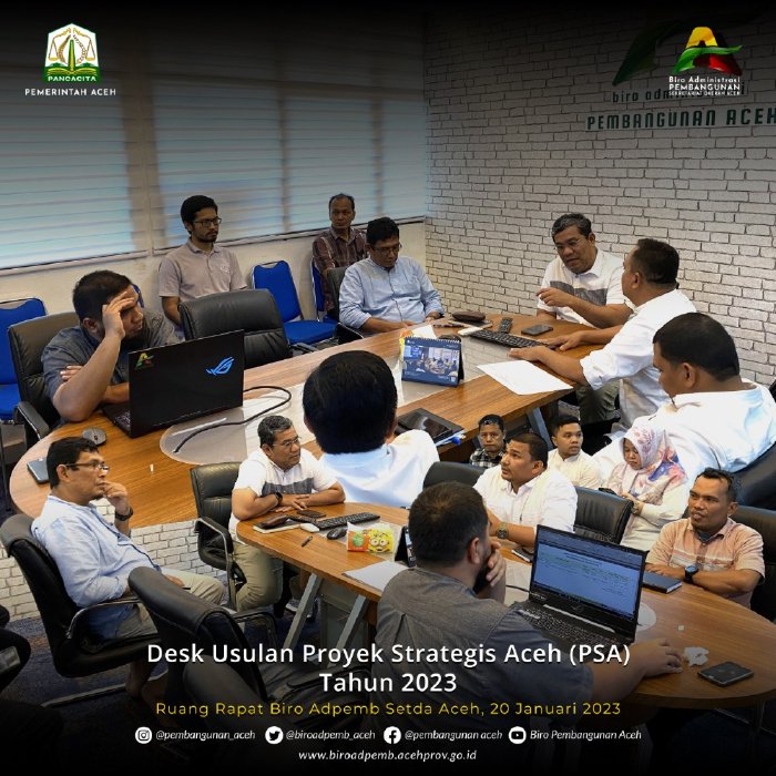 Desk Usulan Proyek Strategis Aceh Psa Tahun